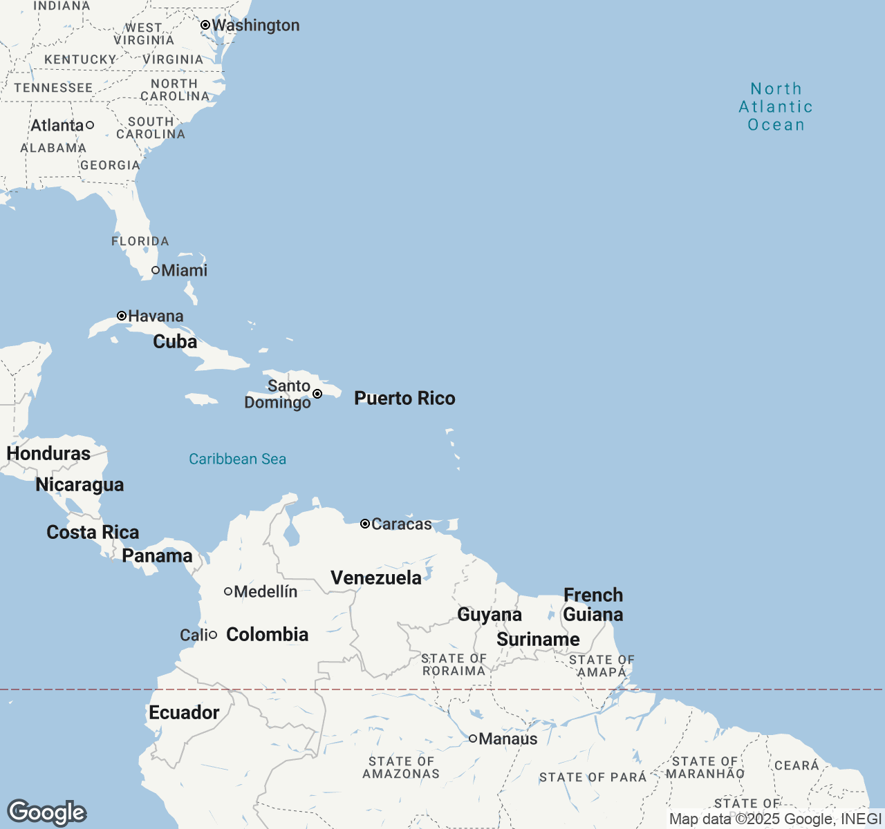 Map of Antigua and Barbuda